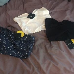 Crop top bundle forever 21
